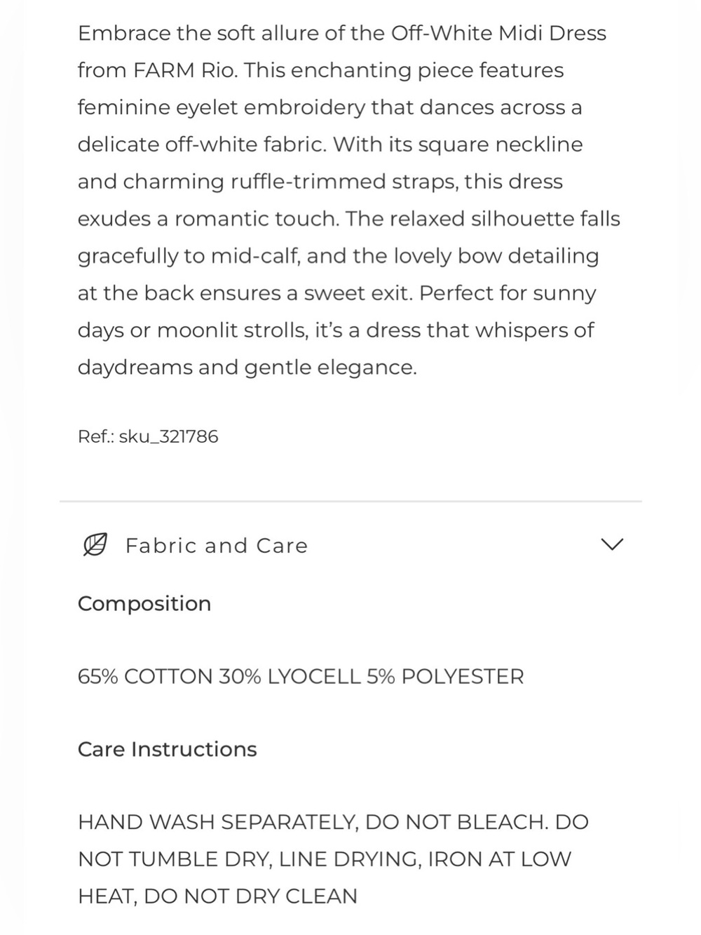 FARM Rio White Eyelet Tie-Shoulder Midi Dress - Picture 7 of 13